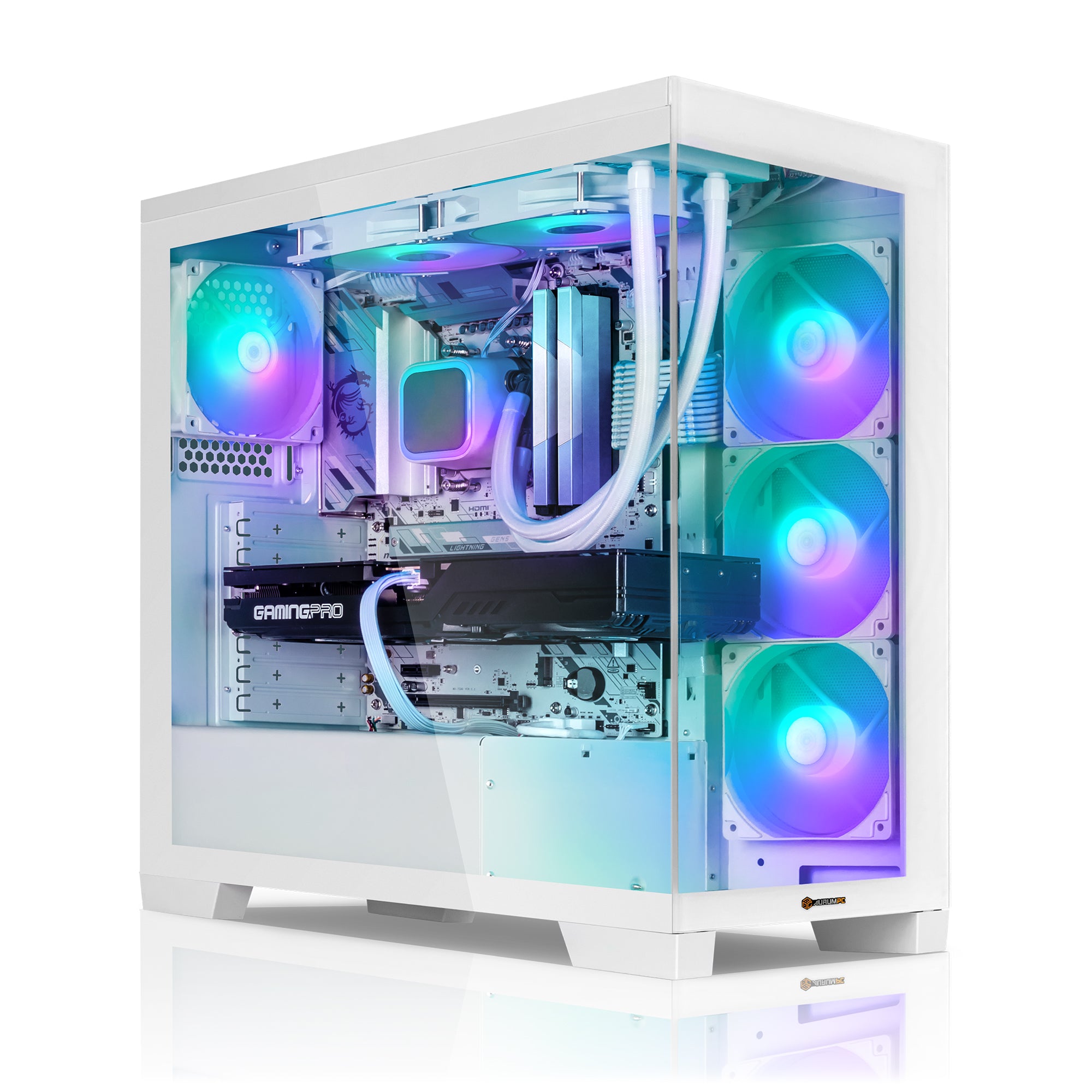 AURUMPC White Gaming PC Intel Core