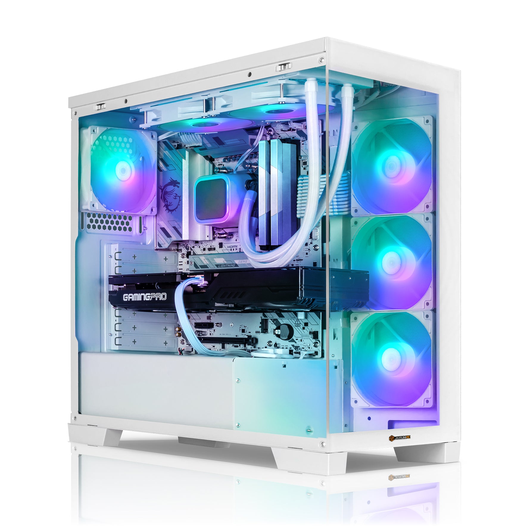 AURUMPC White Gaming PC Intel Core