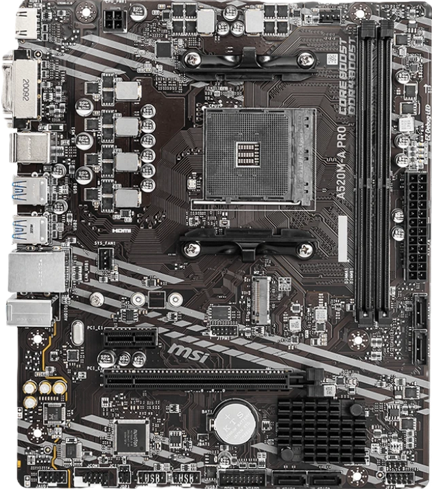 MSI A520M-A Pro, S. AM4 v2