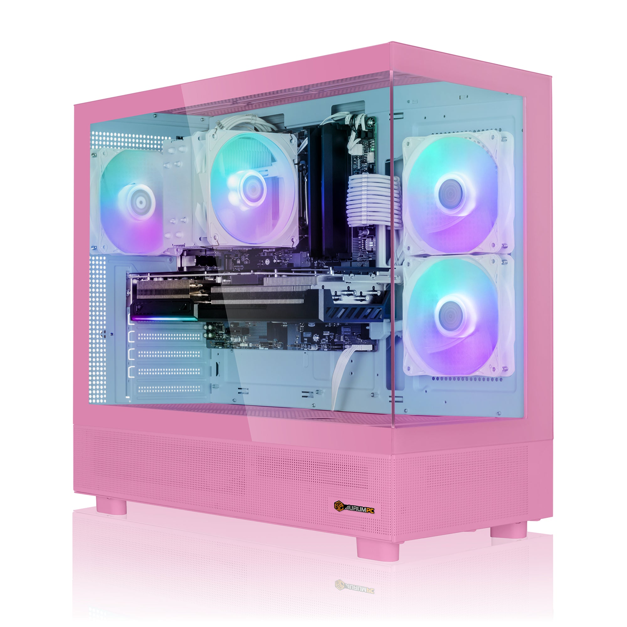 AURUMPC Pink Gaming PC R7 9800X3D