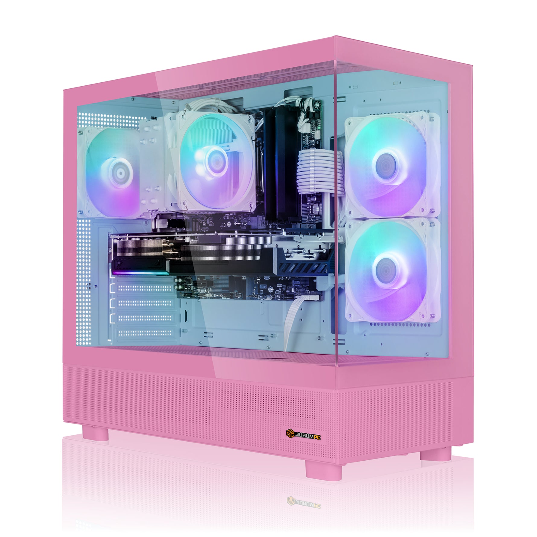 AURUMPC Pink Gaming PC R7 5700X