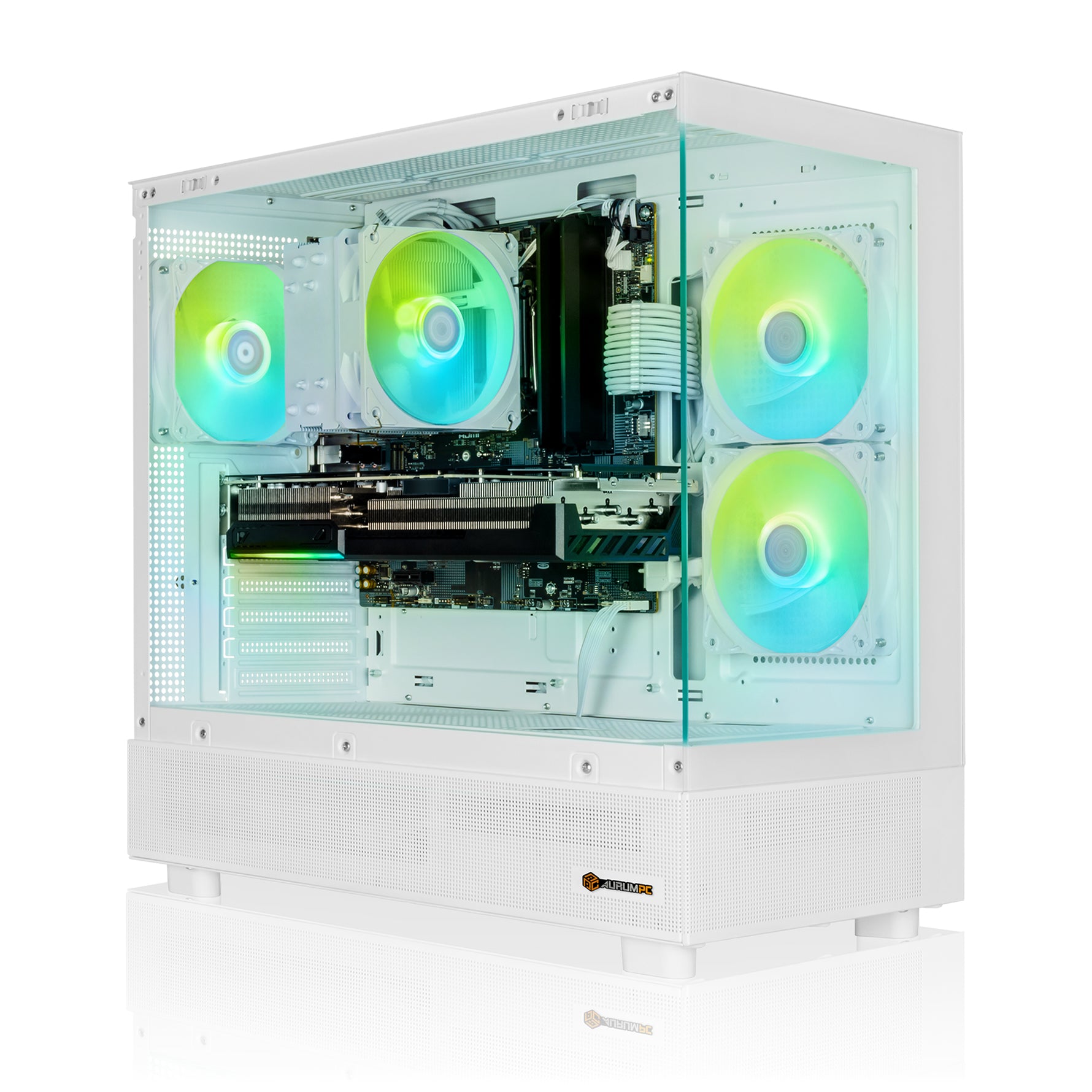AURUMPC Snow Gaming PC AMD Ryzen 9 9950X3D